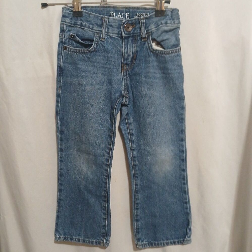 The Children's Place Girls Bootcut Semi Evasee Elastic Waist Denim Jeans Size 5